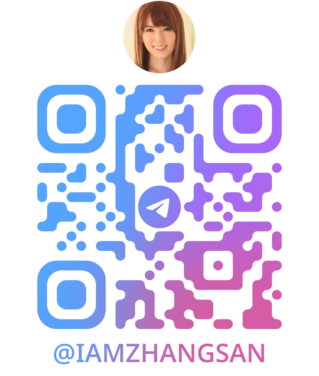 Telegram @IAMZHANGSAN 二维码
